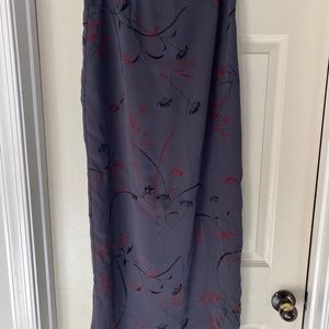 Vintage Express velvet flocked maxi skirt 5/6